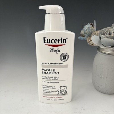 Eucerin Baby Wash & Shampoo 13.5 oz. Tear-Free, Fragrance Free, Sensitive Skin