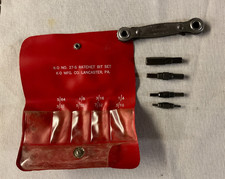 Vintage K-d No 27-s Ratchet Hex Bit Tool Set With Storage Case Usa