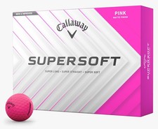 New Callaway Golf 2025 Supersoft Golf Balls 1-Dozen  Pink 