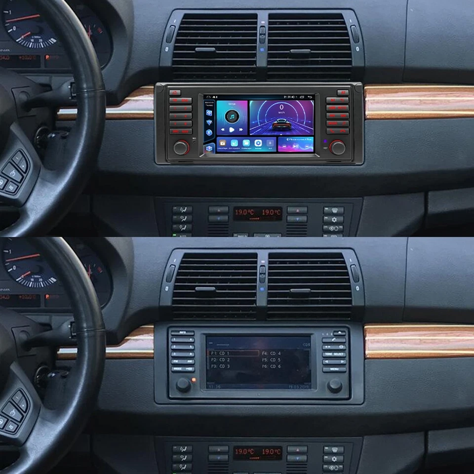 7" For BMW E38 E39 E53 M5 X5 1994-2007 Android 15 Stereo Car Radio GPS w/ Camera - Image 2 of 4