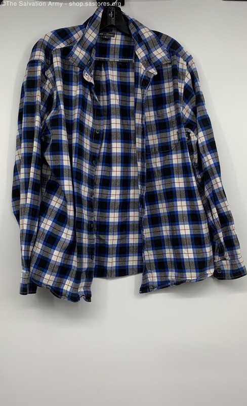 Eddie Bauer Men's Multicolor Plaid Classic Fit Collared Button-Up Shirt Size XL