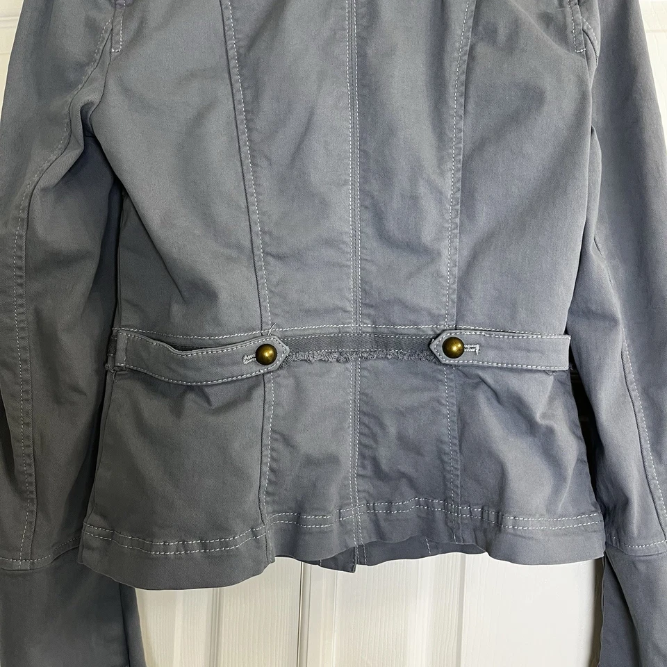 CHAQUETA MILITAR WHITE HOUSE BLACK MARKET Azul BOTÓN TALLA 2 Foto 4 de 4