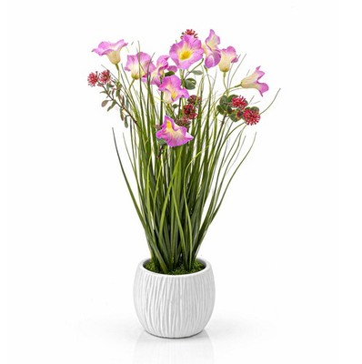 50cm moderne künstliche Lavendelpflanzen im Topf Seidenblumen, Lärchenpflanze