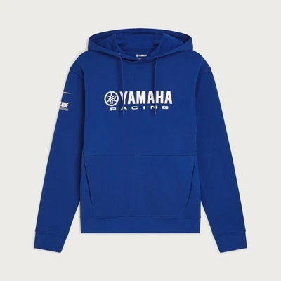 YAMAHA MOTOR EUROPE N.V Original Yamaha Hoodie Paddock Blue Essentials Unisex R1 R6 YZ YZF MT07 MT09