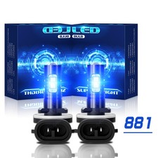 Pair 881 896 898 886 Led Fog Driving Light Bulbs 8000k Ice Blue High Power Pair 881 896 898 886 Led Fog Driving Light Bulbs 8000k Ice Blue High Power