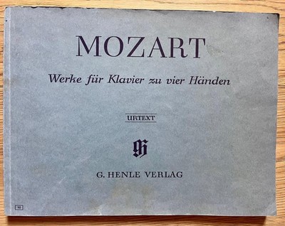 W.A.Mozart Werke für Klavier zu vier Händen / Urtext / G.Henle Verlag