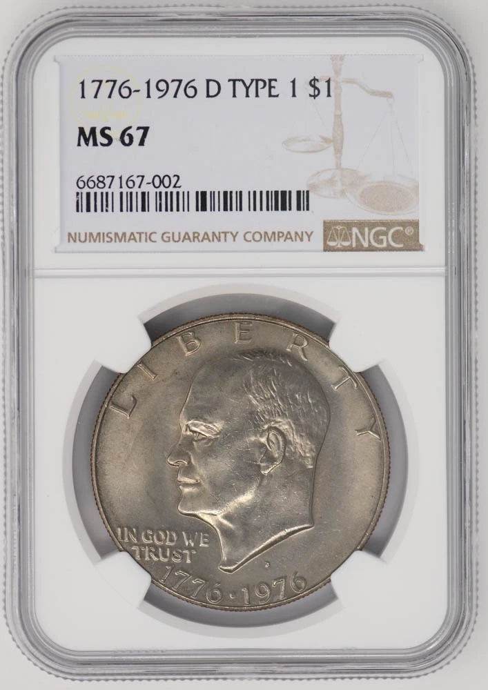MS 67 Graded 1976 Eisenhower Dollars (1971-1978) for sale | eBay
