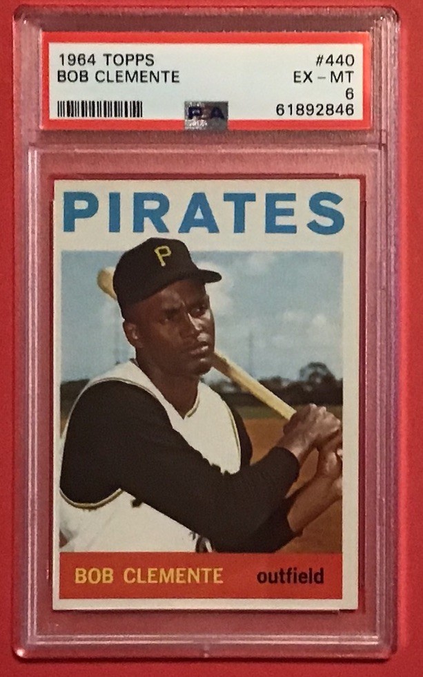 1964 TOPPS#440 BOB CLEMENTE PSA 6- EX-MT