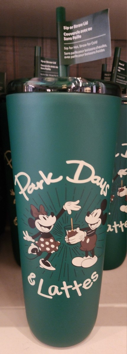 Disney Parks Starbucks Park Days & Lattes Green Stainless Steel