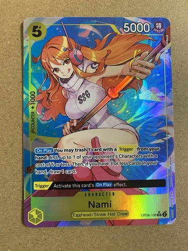 ONE PIECE NAMI OP08-106 SR ALT ART TWO LEGENDS ENGLISH