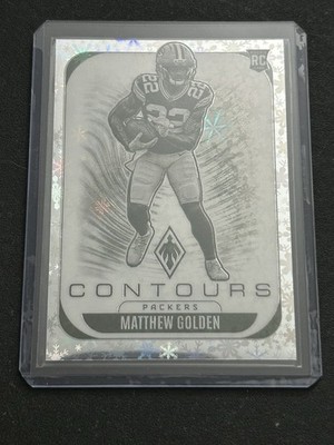 2025 Panini Phoenix - Contours Rookie MATTHEW GOLDEN /199 RC Silver Winter Prizm
