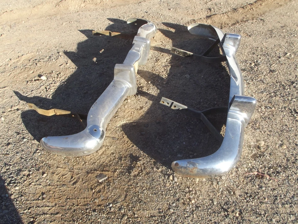 1954 CHRYSLER NEW YORKER DELUXE ПЕРЕДНИЙ И ЗАДНИЙ БАМПЕР С КРОНШТЕЙНАМИ mopar hemi - Изображение 3 из 4