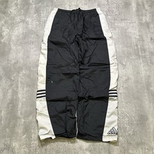 Vintage Y2K Adidas Black and White Track Pants Adult M