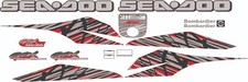SEADOO GSX 1997 LIMITED Graphics / Decal / Sticker Kit Grey and red