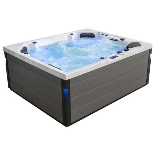 Komfortabler Aussenwhirlpool SPA Pool Schwimspas 225x185 grau - Bild 1 von 12