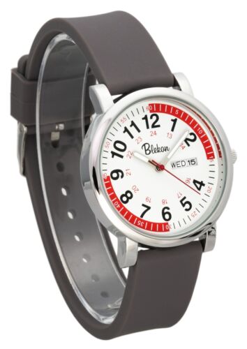 Reloj de enfermería original Blekon - pulsómetro rojo de quince minutos, reloj con correa de silicona - Imagen 31 de 172