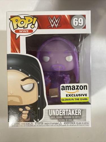 Funko Pop! WWE Set of 3: UNDERTAKER x2 (Amazon) Purple and “MEAN” GENE OKERLUND - Picture 2 of 12
