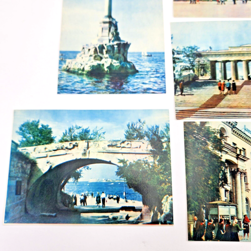 Sevastopol Crimea, Set of 9 Postcards, Various City Views, Russian Print, 1963 - Picture 7 of 21