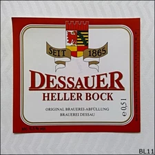 Dessauer Heller Bock Beer Label (BL11)