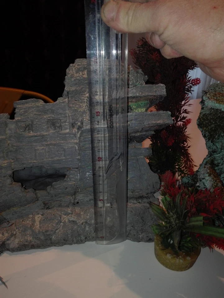 Décoration aquarium - Bateau Navire Tronc Rocher Pont Statue Tonneau - Photo 3/4