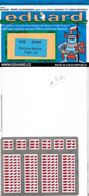 Eduard Remove Before Flight UK 1:32 Modellbau Zurüstteile Ätzteile #32797