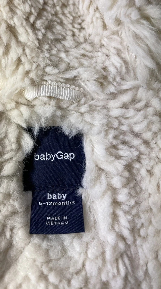 Baby Gap Golden Puff Jacket Fleece Lined Hooded Size 6-12 Months - Image 4 of 4