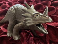 Vintage 1977 Imperial Styracosaurus Figure Hong Kong Dinosaur Toy-7-1/2  