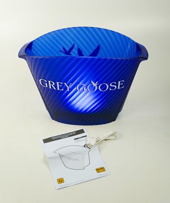 Grey Goose Vodka LED Flaschen Kühler Eiswanne Ice Bucket Bar Eisbox Neu 2642