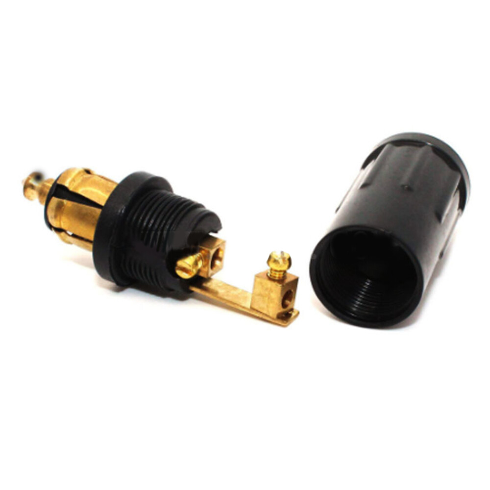 12V Cigarette Fused Lighter Male Plug with Leads LED Light Replacement US 2PCS