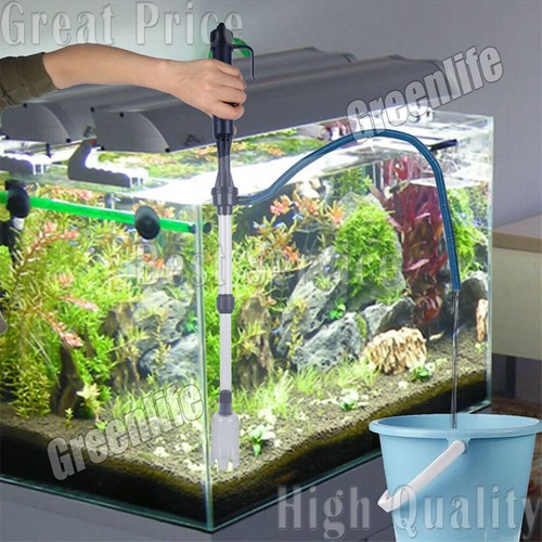Elettrico Acquario Vuoto Ghiaia Regolabile Automatico Vasca dei pesci Pulitore - Picture 17 of 20