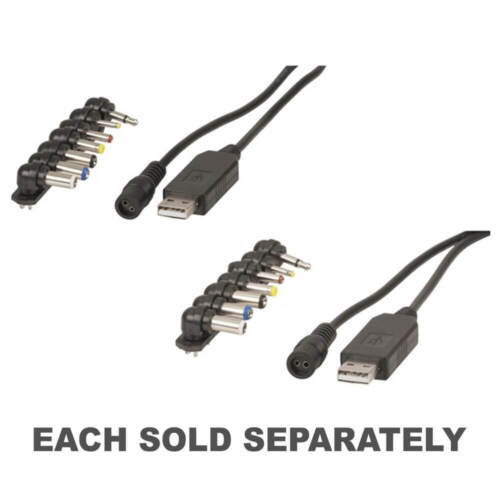 Cable de alimentación escalonado universal USB convertidor calidad salida rango de voltaje de CC - Imagen 1 de 5