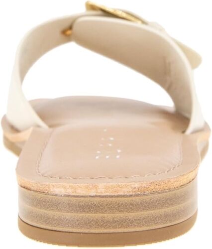 New Esprit "Lily" Womens Size 7.5 Ivory Slides Slip On Shoes Sandals Flats - Picture 2 of 5