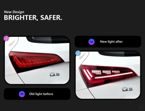 For Audi Q5 2008-2017 Animation Sequential Rear Turn Signal Lamps LED Taillights - Picture 7 of 12