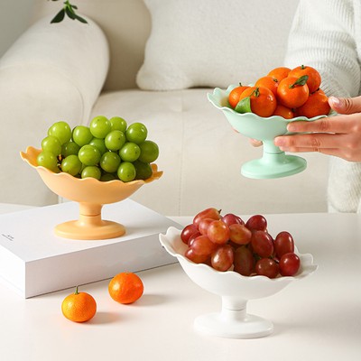 Snack Plate Large Capacity Multipurpose Food Fruit Plate Dish Snack Candy Salad