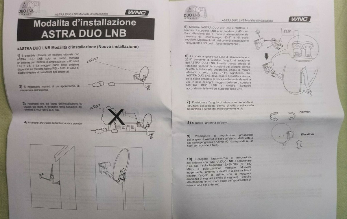 LNB Universale 1 Uscita 1 Loop Per 2° LNB DEK 120 - Foto 5