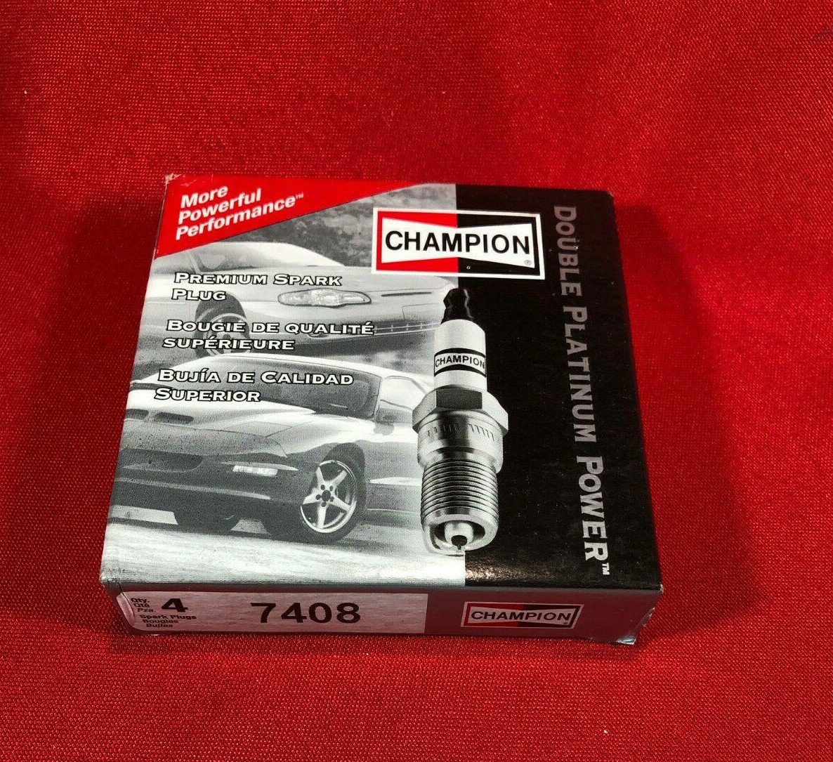 NOS OEM Mopar Champion 7408 Double Platinum Spark Plug LOT OF FOUR  PER ORDER