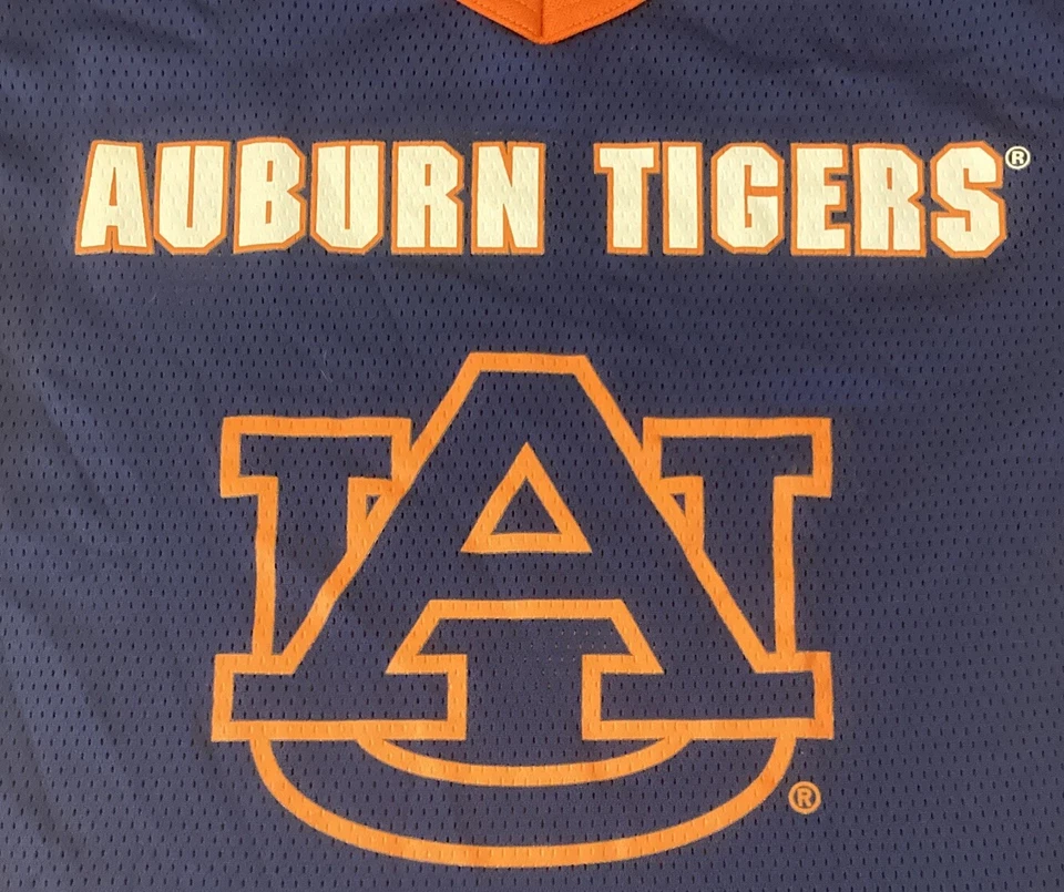 Camiseta de fútbol vintage de los Tigres de Auburn JUVENTUD talla mediana de Franklin Foto 3 de 4