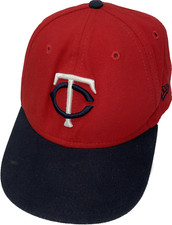 Baseball Cap Hat ADJ Strap Back Red Blue White Minnesota Twins MLB New Era