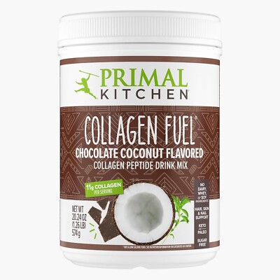 Primal Kitchen Chocolate Collagen Peptide Fuel Drink Mix Powder 20oz