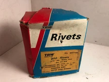 TRW 661740 Service Line 3/16" Large Button Head Plated Steel Rivet & Mandrel 250