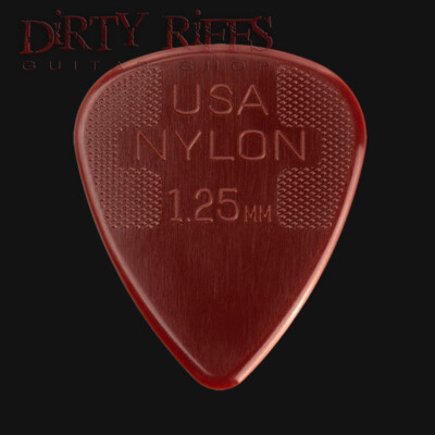 Dunlop Nylon Standard Plektren / Plektren - 1,25 mm - 1 2 3 4 5 6 10 12 20 24 36