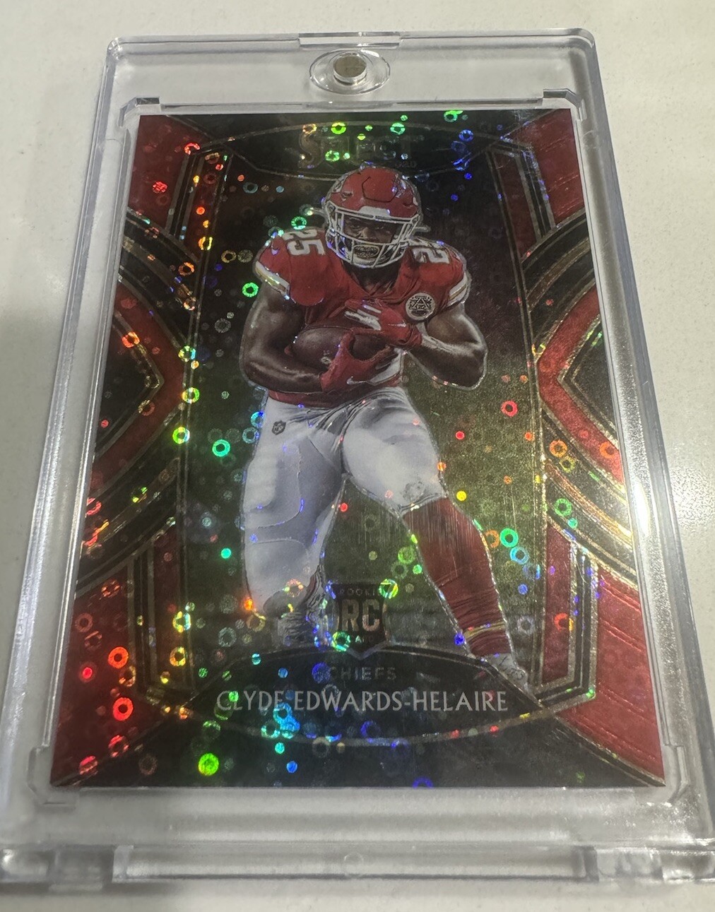 2020 Panini Select Club Level Red Prizm /49 Clyde Edwards-Helaire #254 Rookie RC
