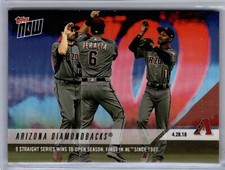 2018 Topps Now #139 A.J. Pollock David Peralta Jarrod Dyson Arizona Diamondbacks