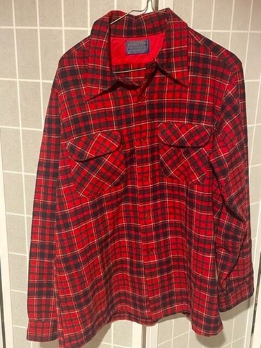 Pendleton vintage board shirt size L 100% virgin wool Made in USA - Excellent! - Picture 1 of 6