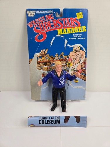 Vintage 1986 LJN WWF Bobby Heenan Figure W/ Poster...