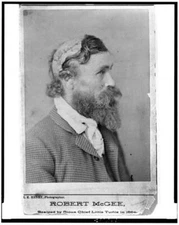 8" x 10" Photo 1890 Robert McGee, scalped by Sioux Chief Little Turtle
