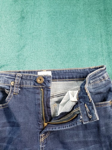Hudson Jeans Sz 14 Youth Girls Blue Pants Stretch Ladies Mid Rise Denim Straight - Picture 5 of 13