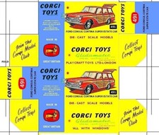 CORGI FORD CONSUL ESTATE 491REPRODUCTION BOX REPRO 