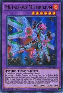 Metalfoes Mithrilium - INOV-EN040 - Ultra Rare - 1st Edition x3 - Near Mint
