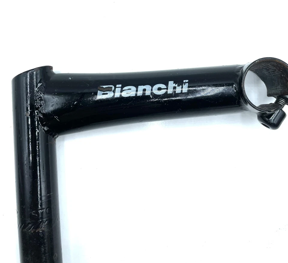 Bianchi ITM Stem 25.4 毫米夹黑色 22.2 羽毛老式山地车/公路 130 毫米 — 第 3/4 张图片